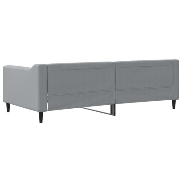 vidaXL daybed 90x190 cm stof lysegrå