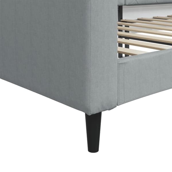 vidaXL daybed 90x190 cm stof lysegrå