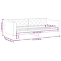 Miniatyrbillede 7 af 7: vidaXL daybed 90x190 cm stof lysegrå