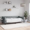 Miniatyrbillede 1 af 7: vidaXL daybed 90x190 cm stof lysegrå