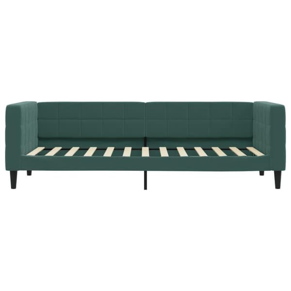vidaXL Dagbädd mörkgrön 80x200 cm sammet