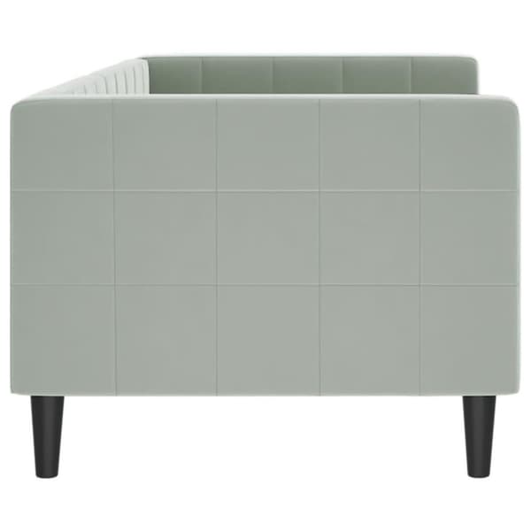 vidaXL Dagbädd ljusgrå 80x200 cm sammet