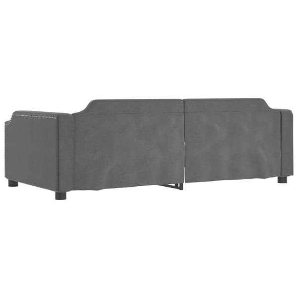 vidaXL daybed 90x190 cm stof mørkegrå