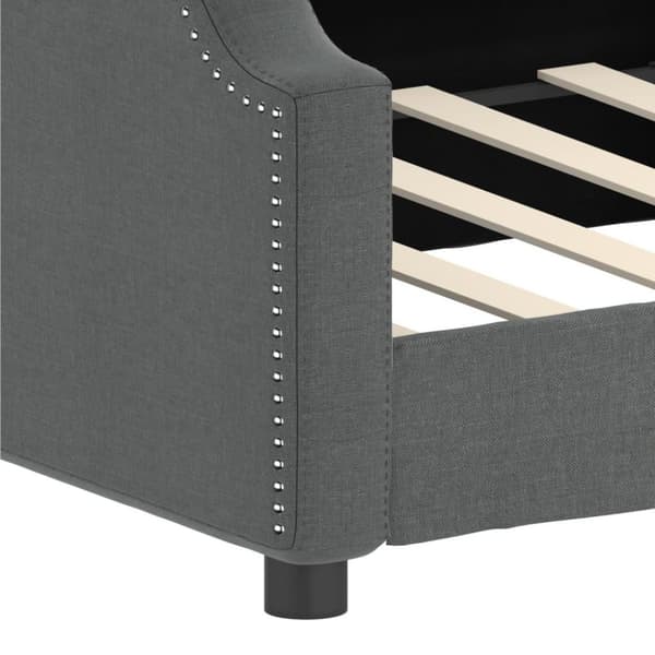 vidaXL daybed 90x190 cm stof mørkegrå
