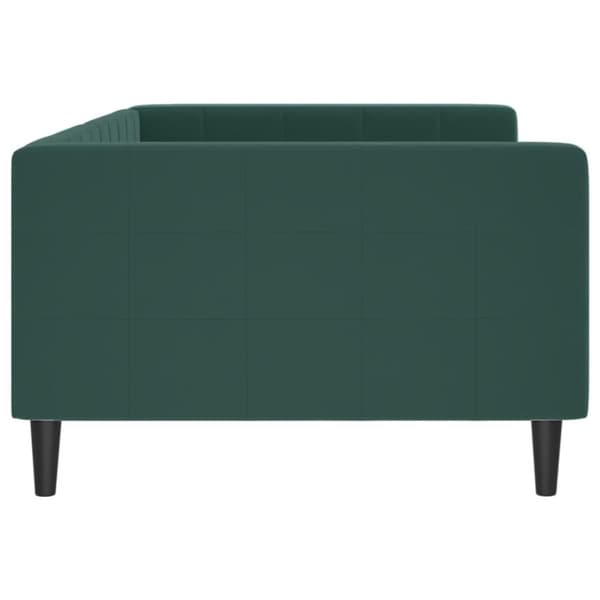 vidaXL Dagbädd mörkgrön 100x200 cm sammet