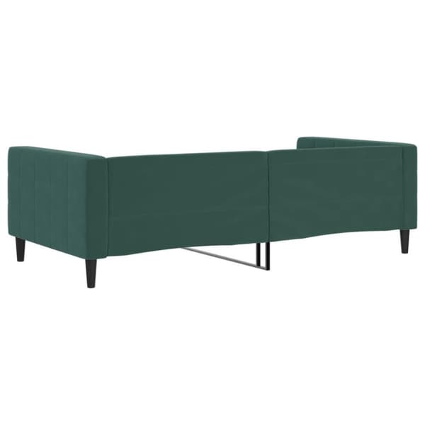 vidaXL Dagbädd mörkgrön 100x200 cm sammet