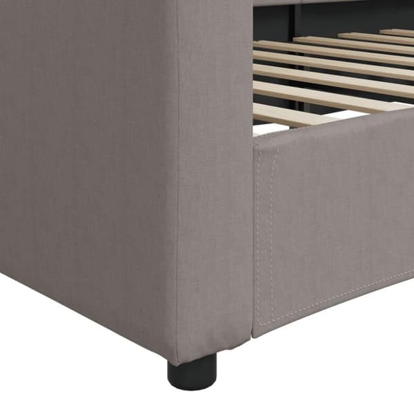 vidaXL Dagbädd taupe 90x200 cm tyg