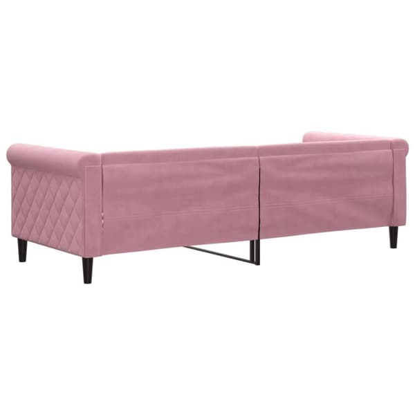 vidaXL Dagbädd rosa 80x200 cm sammet