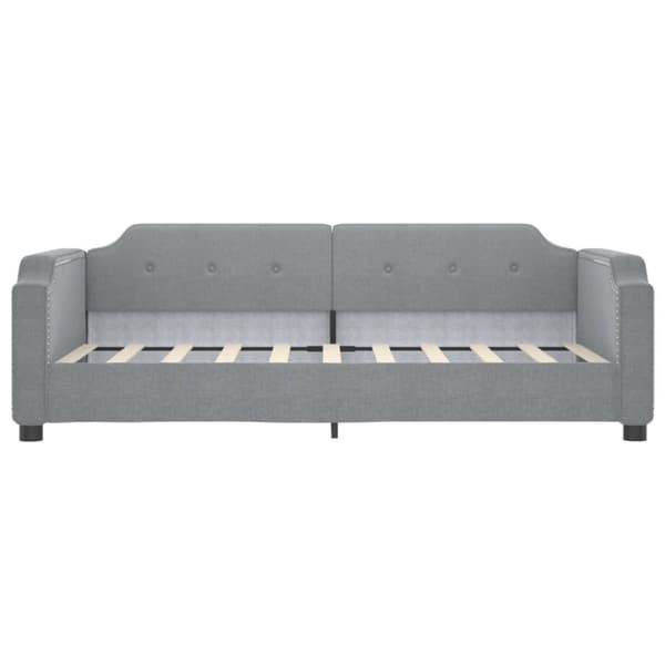 vidaXL daybed 80x200 cm stof lysegrå
