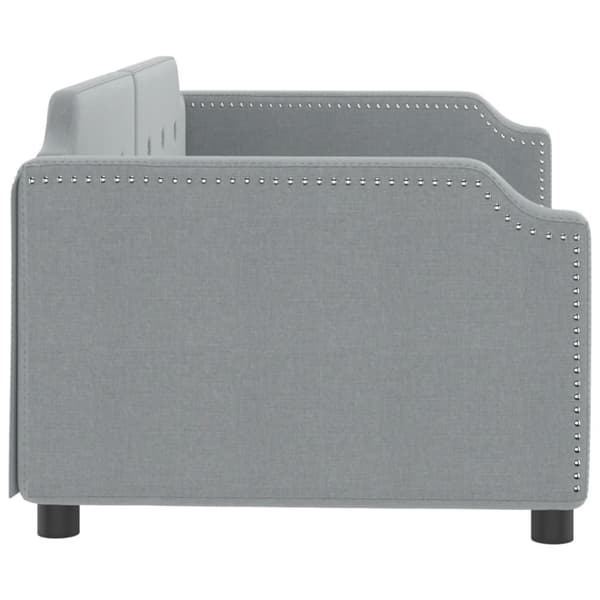 vidaXL daybed 80x200 cm stof lysegrå