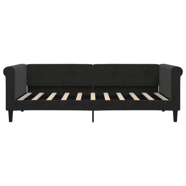 vidaXL Dagbädd svart 90x190 cm sammet