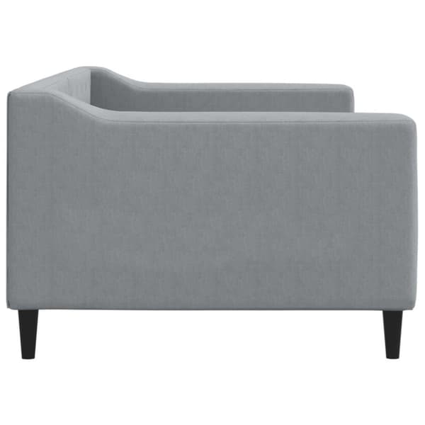 vidaXL daybed 90x200 cm stof lysegrå