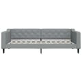 Miniatyrbillede 2 af 8: vidaXL daybed 90x200 cm stof lysegrå