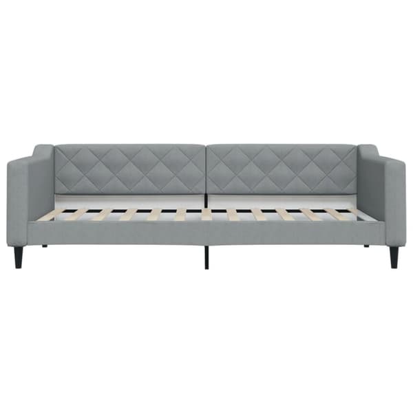 vidaXL daybed 90x200 cm stof lysegrå