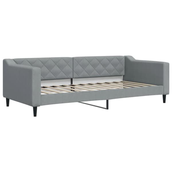 vidaXL daybed 90x200 cm stof lysegrå