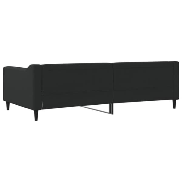 vidaXL Dagbädd svart 100x200 cm tyg