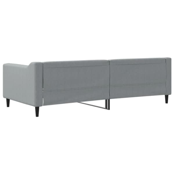 vidaXL Dagbädd ljusgrå 90x200 cm tyg