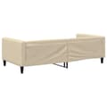 Miniatyrbillede 4 af 8: vidaXL daybed 100x200 cm stof cremefarvet