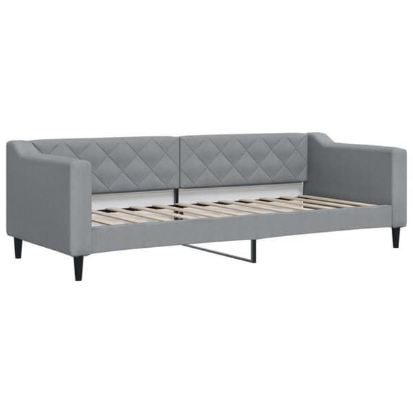 vidaXL Dagbädd ljusgrå 80x200 cm tyg