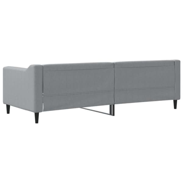 vidaXL daybed 80x200 cm stof lysegrå