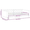 Miniatyrbillede 7 af 8: vidaXL daybed 80x200 cm stof lysegrå