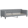 Miniatyrbillede 1 af 8: vidaXL daybed 80x200 cm stof lysegrå