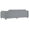 Miniatyrbillede 4 af 8: vidaXL daybed 100x200 cm stof lysegrå
