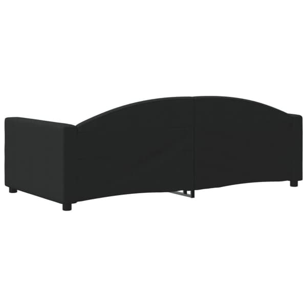 vidaXL Dagbädd svart 90x190 cm tyg