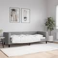 Miniatyrbillede 8 af 8: vidaXL daybed 80x200 cm stof lysegrå