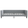 Miniatyrbillede 2 af 8: vidaXL daybed 80x200 cm stof lysegrå