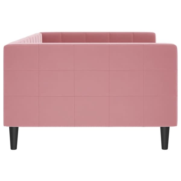 vidaXL Dagbädd rosa 100x200 cm sammet