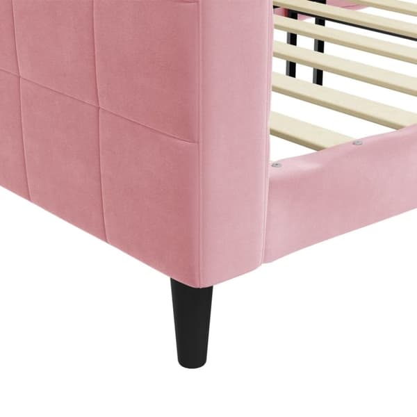 vidaXL Dagbädd rosa 100x200 cm sammet