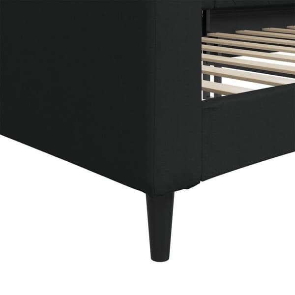 vidaXL daybed 90x200 cm stof sort