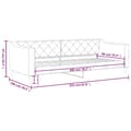 Miniatyrbillede 7 af 8: vidaXL daybed 90x200 cm stof sort