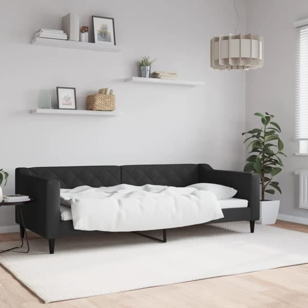 vidaXL daybed 90x200 cm stof sort