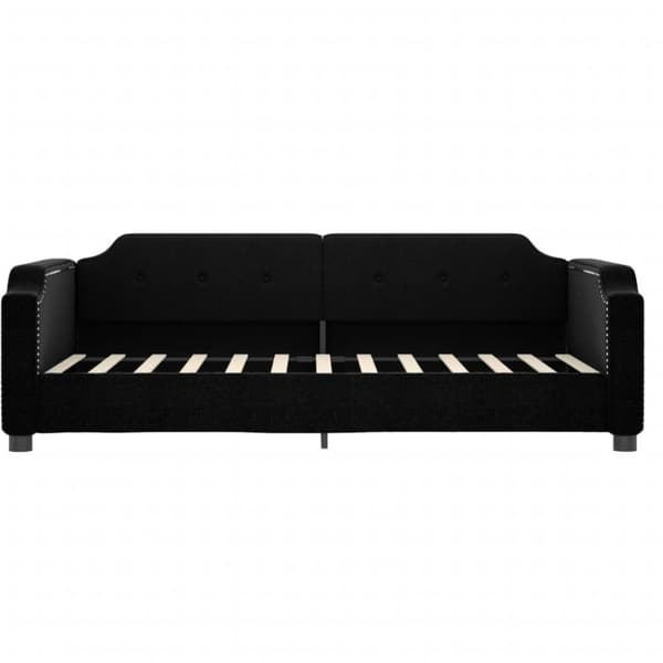 vidaXL daybed med udtræk og skuffer 80x200 cm stof sort