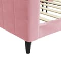 Miniatyrbild 5 av 8: vidaXL Dagbädd rosa 90x200 cm sammet