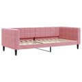 Miniatyrbild 1 av 8: vidaXL Dagbädd rosa 90x200 cm sammet