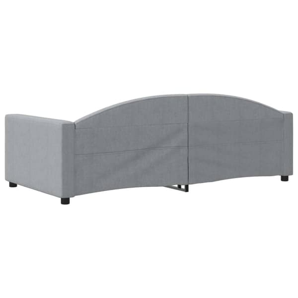 vidaXL Dagbädd ljusgrå 90x190 cm tyg