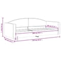 Miniatyrbillede 7 af 8: vidaXL daybed 80x200 cm stof gråbrun