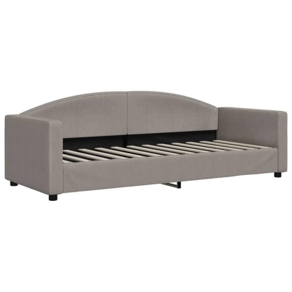 vidaXL daybed 80x200 cm stof gråbrun