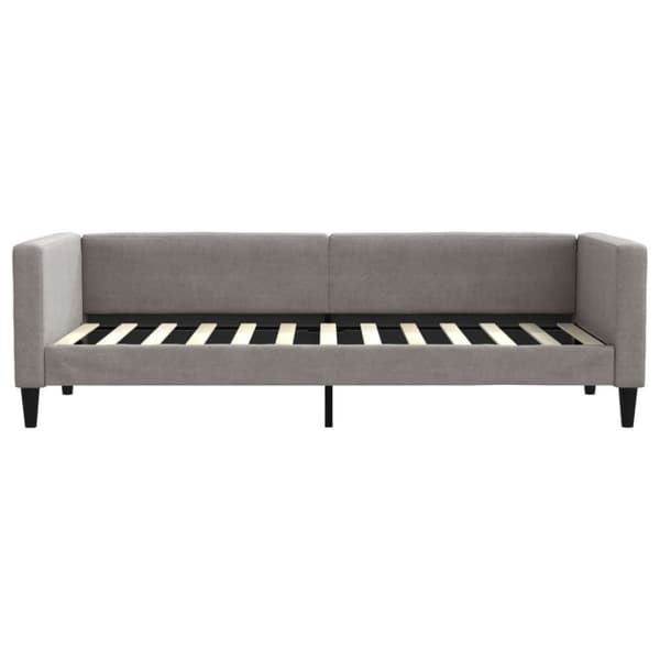 vidaXL daybed 80x200 cm stof gråbrun