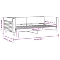 Miniatyrbillede 7 af 8: vidaXL daybed 90x200 cm velour blå