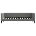 Miniatyrbillede 7 af 11: vidaXL daybed med udtræk og skuffer 80x200 cm stof mørkegrå