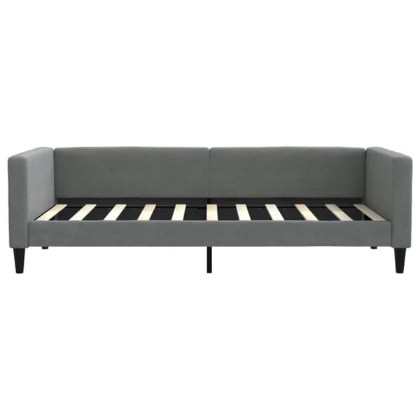 vidaXL daybed med udtræk og skuffer 90x190 cm stof mørkegrå