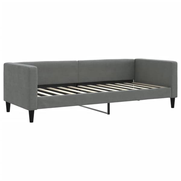 vidaXL Dagbädd utdragbar med lådor mörkgrå 80x200 cm tyg