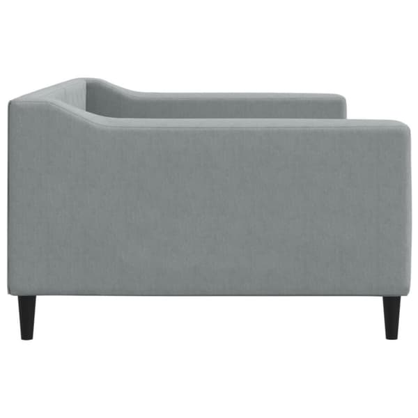 vidaXL daybed 100x200 cm stof lysegrå