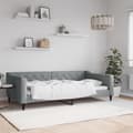 Miniatyrbillede 8 af 8: vidaXL daybed 100x200 cm stof lysegrå