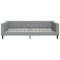 Miniatyrbillede 2 af 8: vidaXL daybed 100x200 cm stof lysegrå