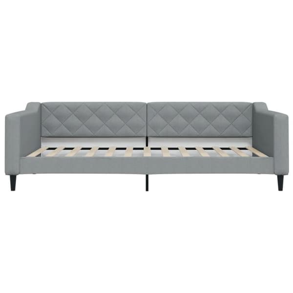 vidaXL daybed 100x200 cm stof lysegrå